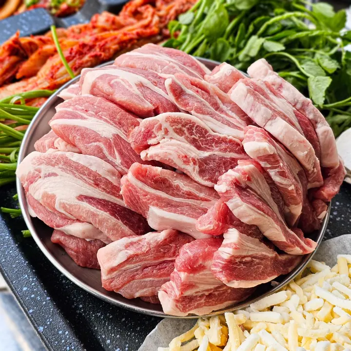 김숙성 가브리살 (150g) Aged Gabrisal, Special Pork Cut (150g) — 숙성 돼지고기 · 김숙성 홍대점 홍대 맛집 Korean BBQ menu